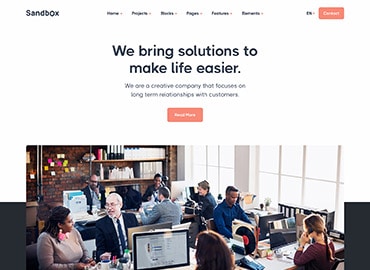 Sandbox - Modern & Multipurpose Bootstrap 5 Template