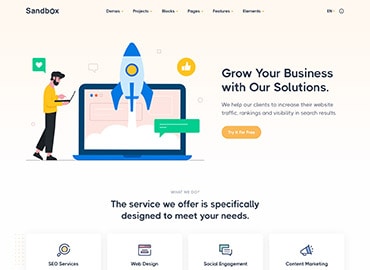 Sandbox - Modern & Multipurpose Bootstrap 5 Template