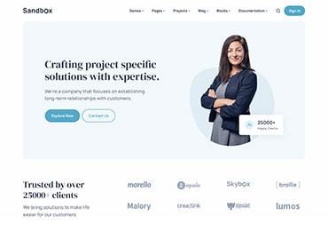 Sandbox - Modern & Multipurpose Bootstrap 5 Template