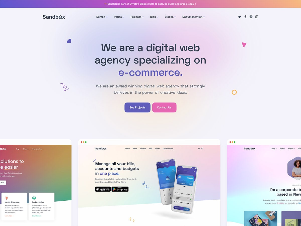 Sandbox - Modern & Multipurpose Bootstrap 5 Template
